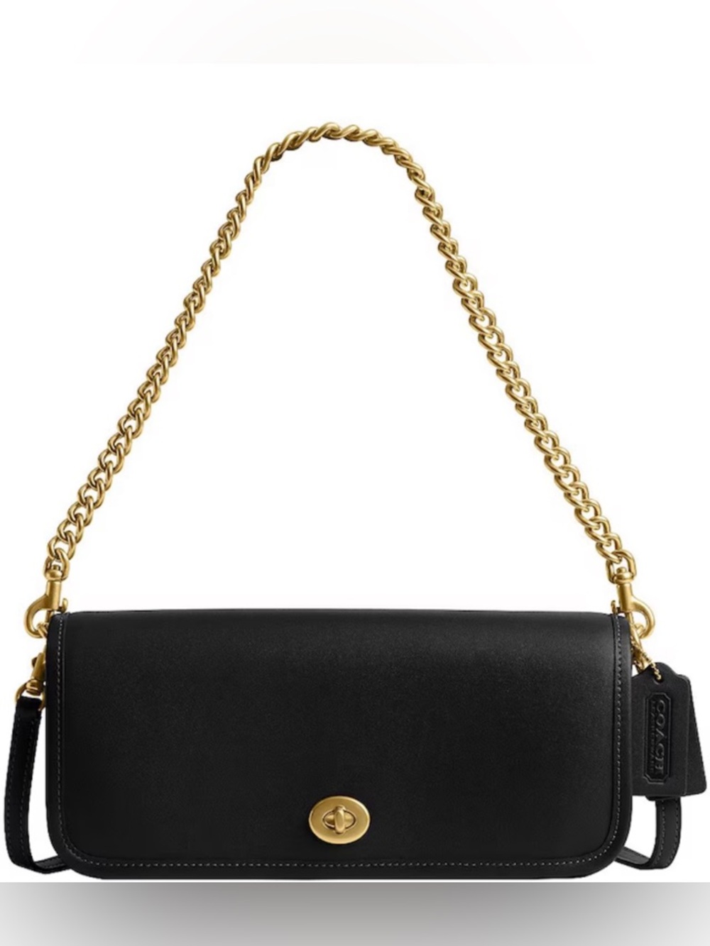 Coach Dinky Shoulder Bag with Gold Chain Strap